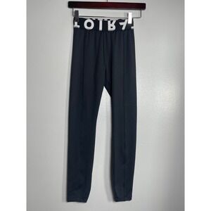 ATOIR SPORTS CLUB The Hype Leggings XS Black Logo Waistband Athletic Workout Gym